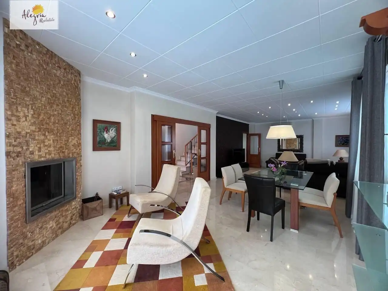 Sala de estar de Casa o chalet en venta en Cullera con Aire acondicionado, Calefacción y Jardín privado