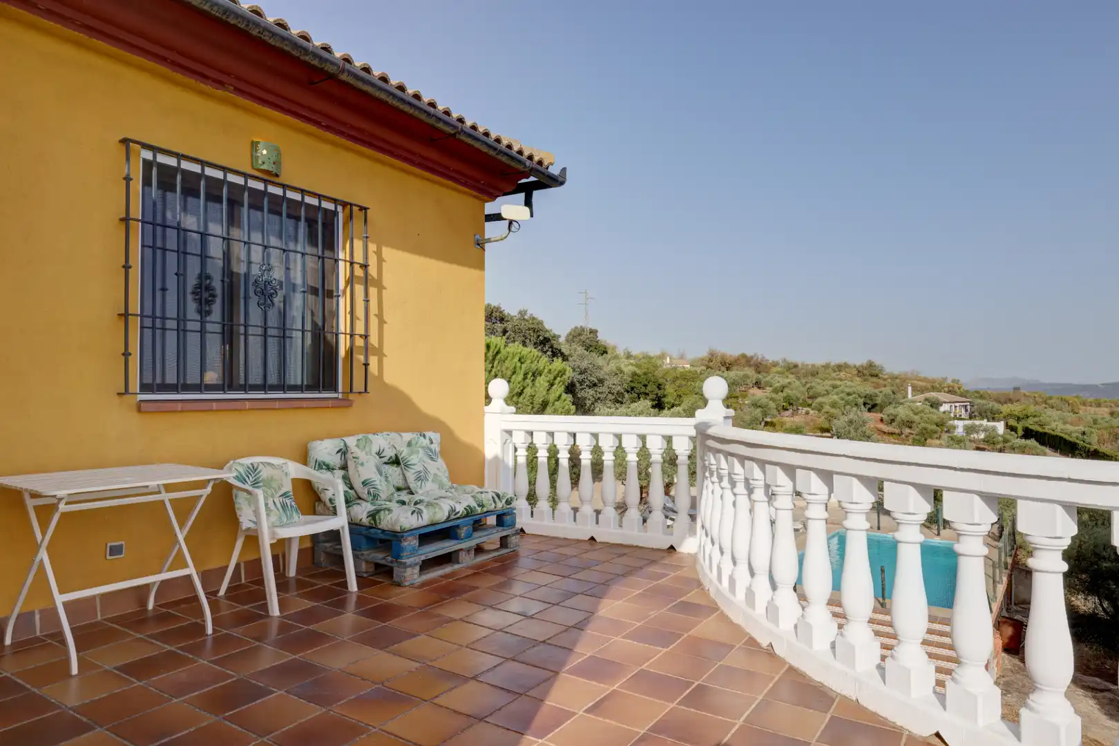 Terrace of Country homes for sale in Ronda  with Private garden, Terrace and Swimming Pool