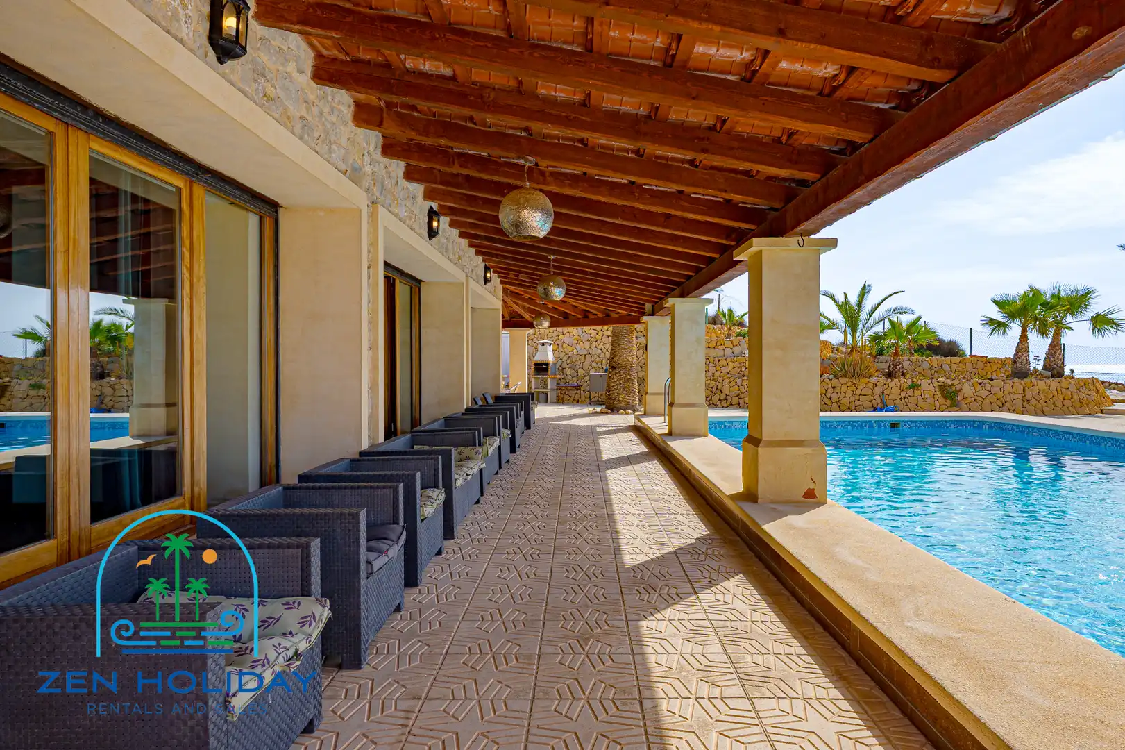Terraza de Casa o chalet en venta en Villajoyosa / La Vila Joiosa con Aire acondicionado, Calefacción y Jardín privado