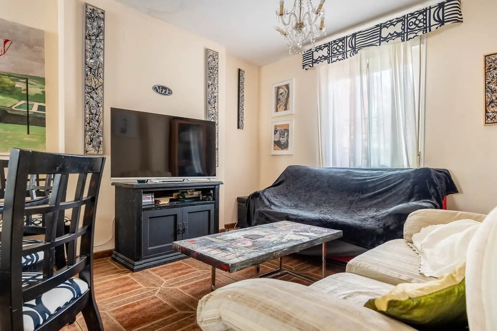 Sala d'estar de Casa adosada en venda en San José de la Rinconada