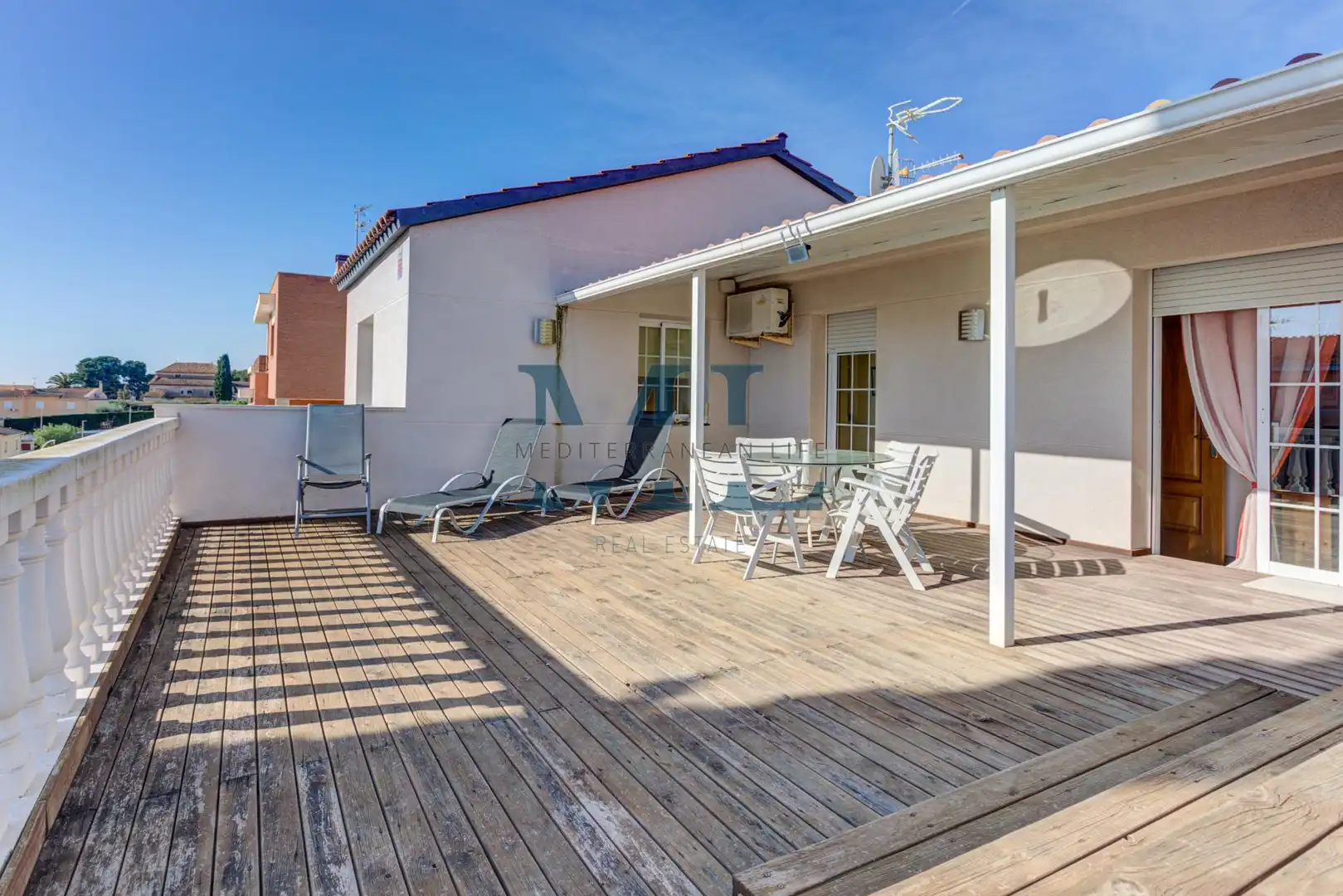 Terrassa de Casa o xalet en venda en Cubelles amb Calefacció i Piscina