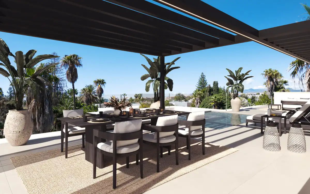 Terraza de Casa adosada en venta en Marbella con Terraza, Trastero y Alarma