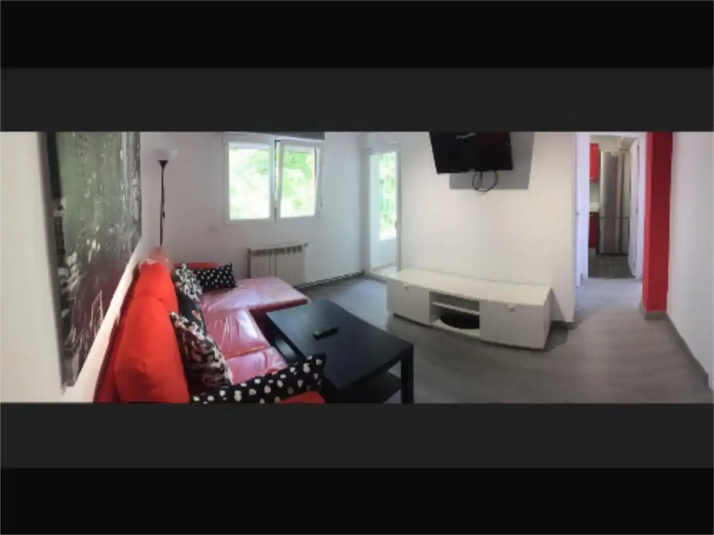 Wohnzimmer von Wohnung zur Miete in  Madrid Capital mit Klimaanlage