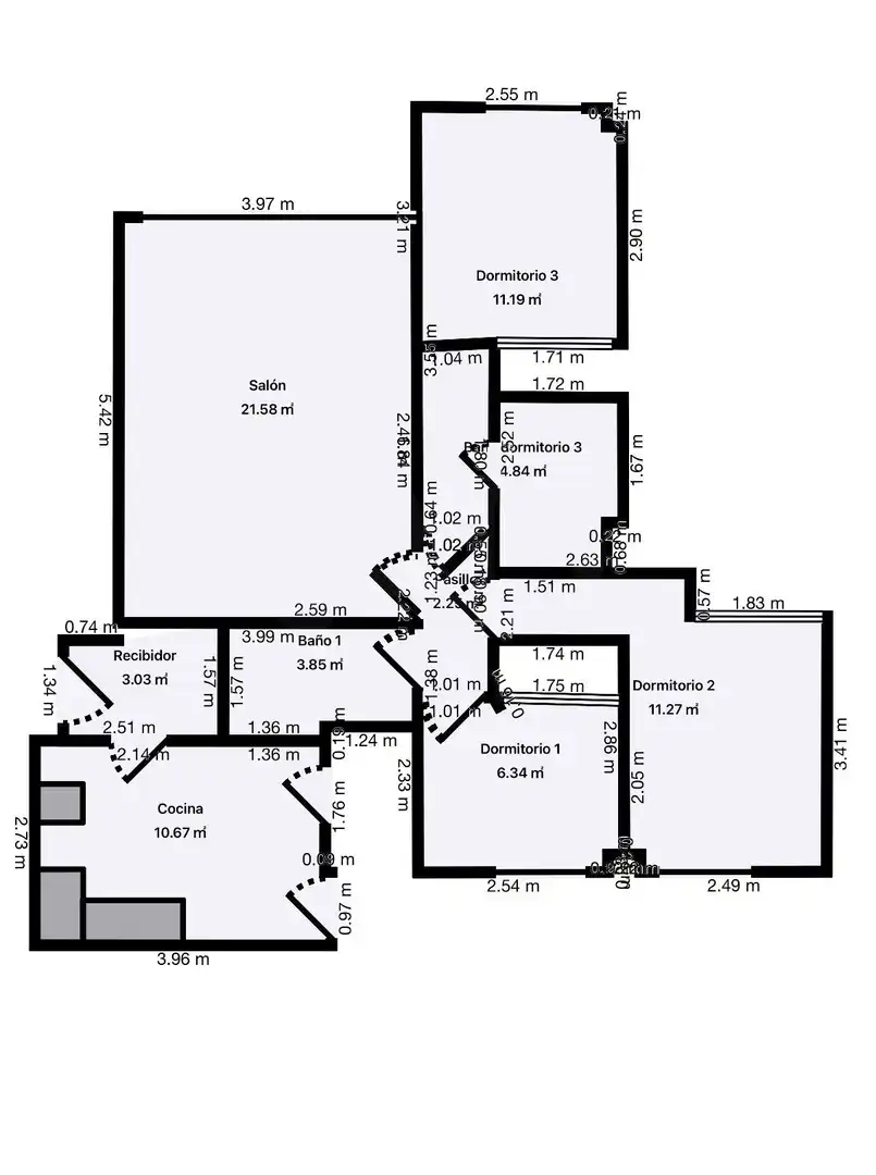 Flat for rent in Centro Urbano
