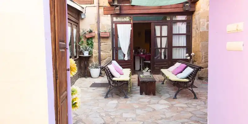 Terrace of Country homes for sale in Siétamo  with Air Conditioner, Private garden and Terrace