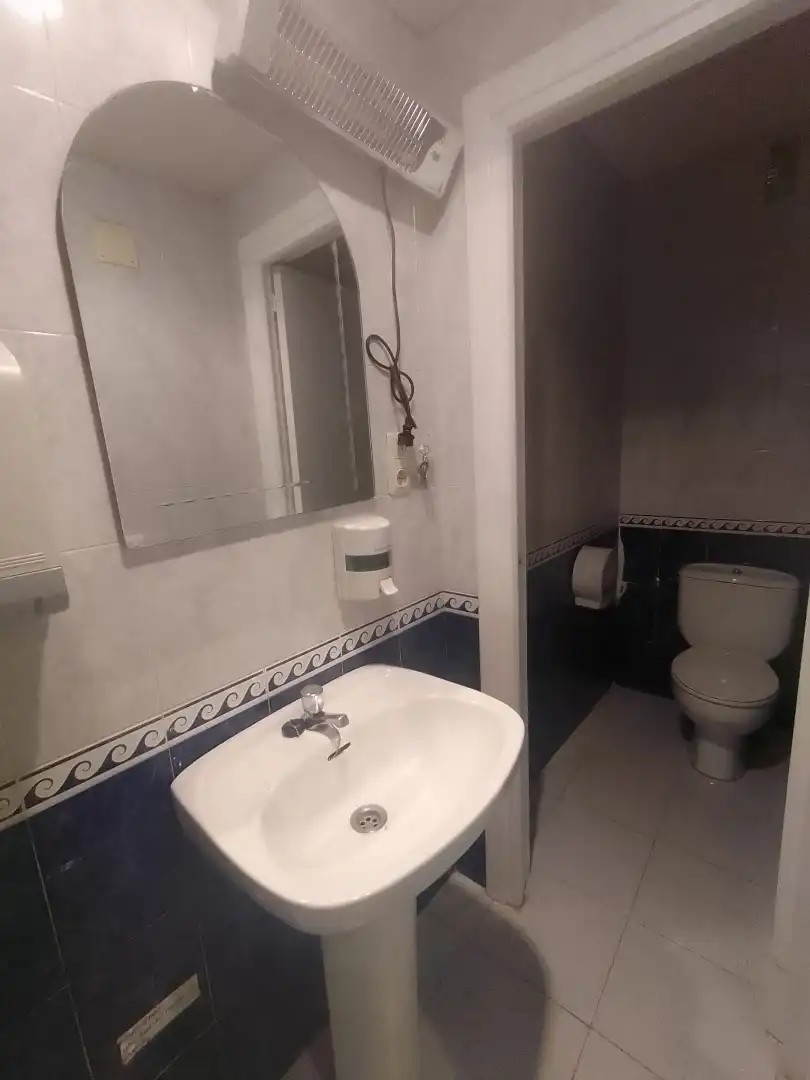 Baño de Local de alquiler en Zaragoza con Aire acondicionado, Calefacción y Parquet
