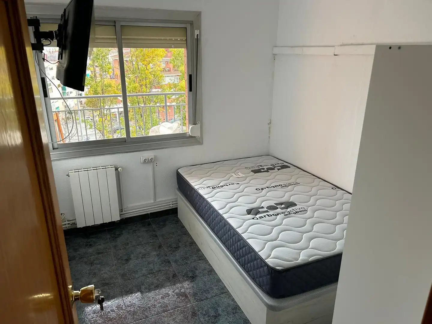 Schlafzimmer von Wohnung zum Verkauf in Santa Perpètua de Mogoda mit Heizung, Möbliert und Balkon