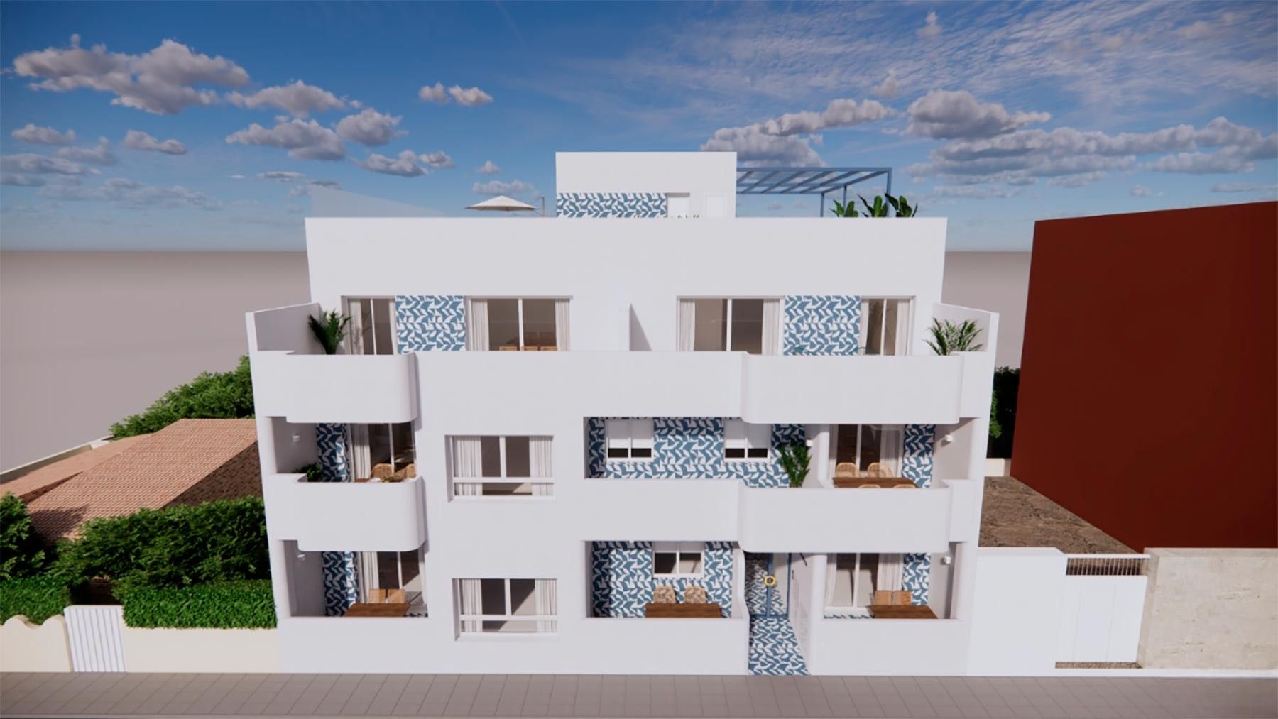 Vista exterior de Apartament en venda en Pilar de la Horadada amb Terrassa i Piscina comunitària