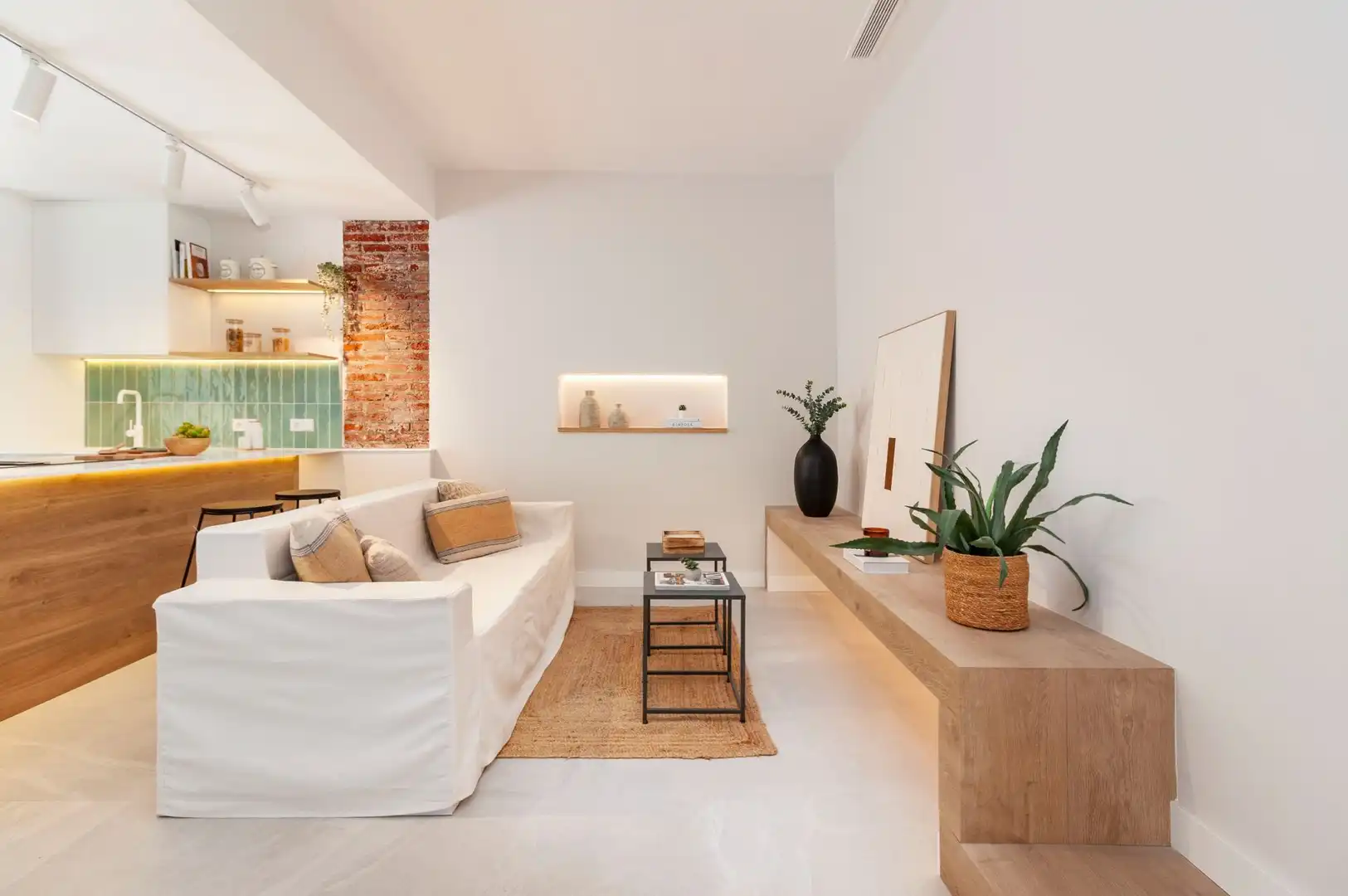 Living room of Flat for sale in Terrassa  with Air Conditioner, Heating and Home automation
