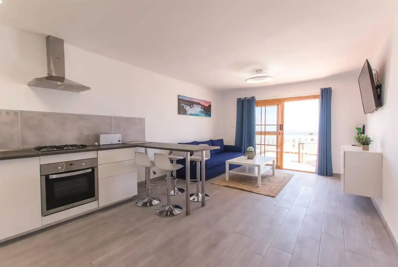 Sala de estar de Dúplex en venta en Arona con Piscina, Amueblado y Horno