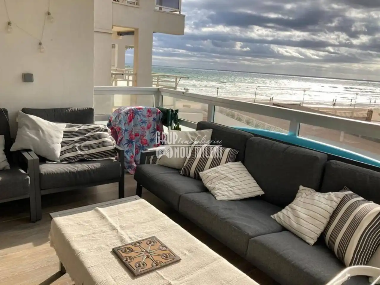 Terraza de Apartamento de alquiler en Valencia con Aire acondicionado, Terraza y Trastero