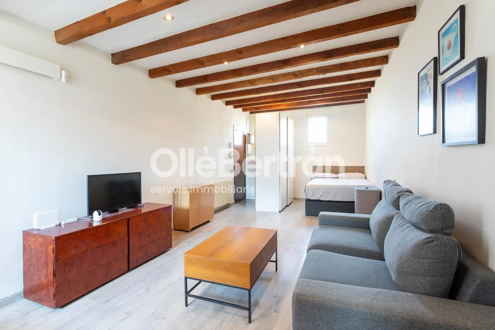 Sala de estar de Ático en venta en Barcelona con Calefacción y Terraza