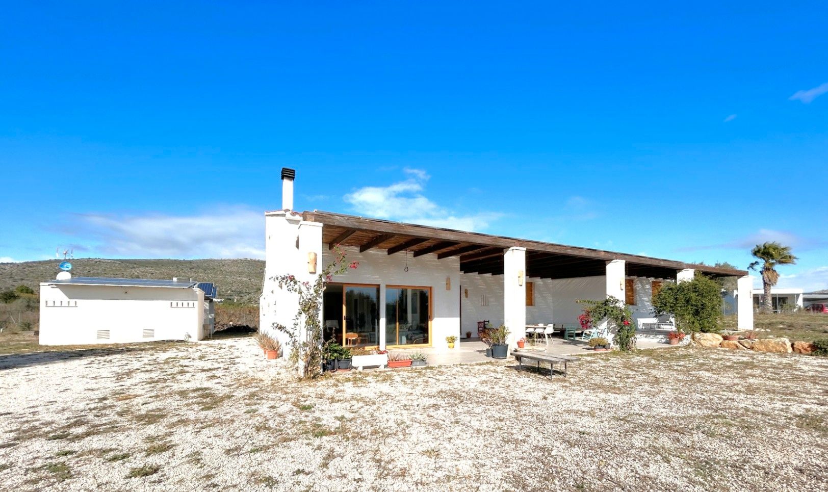 Exterior view of House or chalet to rent in Teulada  with Air Conditioner, Heating and Private garden