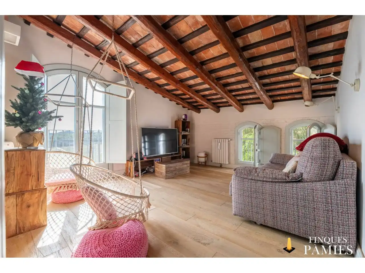 Sala de estar de Casa o chalet en venta en La Selva del Camp con Calefacción, Jardín privado y Terraza
