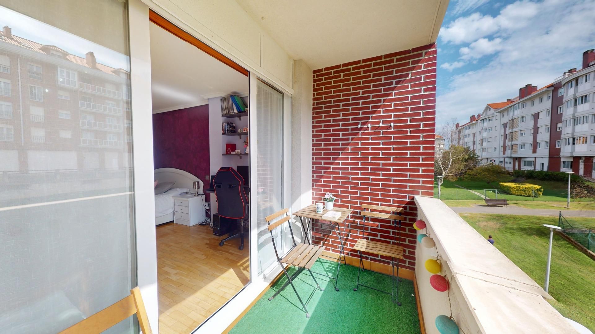 Balcony of Flat for sale in Santander  with Heating, Parquet flooring and Terrace