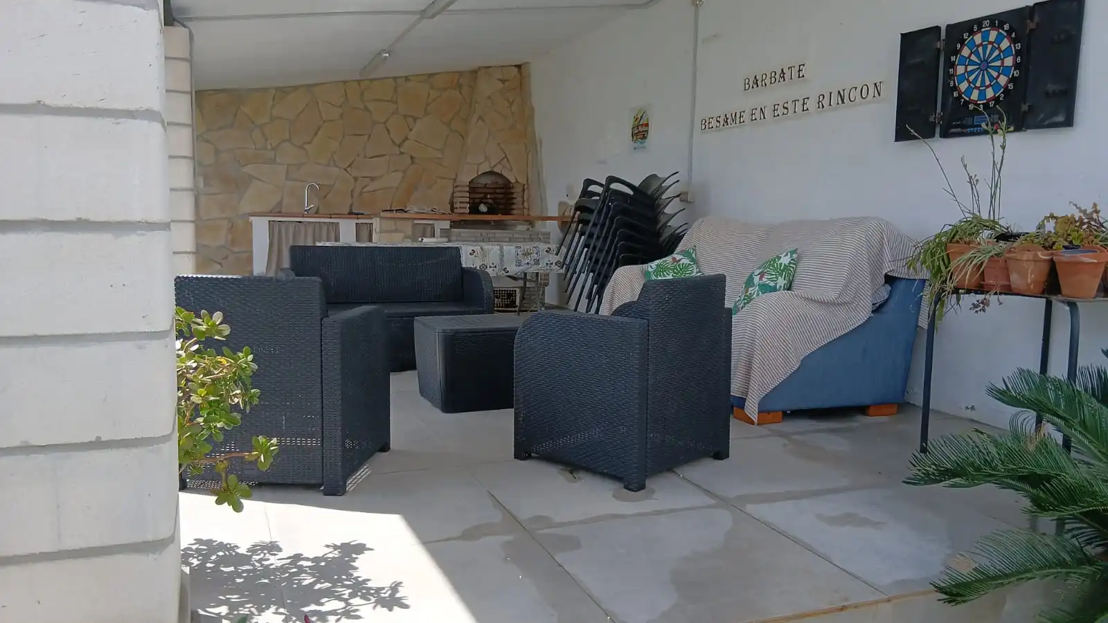 Terraza de Casa o chalet de alquiler en Barbate con Aire acondicionado, Calefacción y Jardín privado