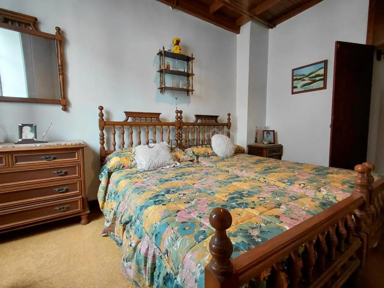 Bedroom of Houses for sale in Boiro  with Heating and Balcony