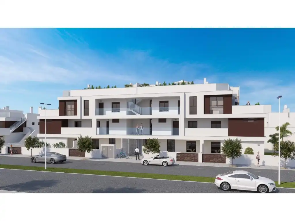 Vista exterior de Casa o chalet en venta en Pilar de la Horadada con Aire acondicionado, Jardín privado y Piscina
