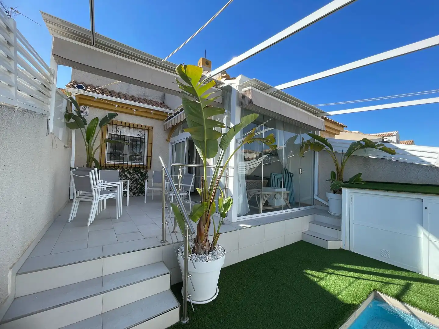 Terrace of Duplexes for sale in Pilar de la Horadada  with Air Conditioner, Swimming Pool and Furnished
