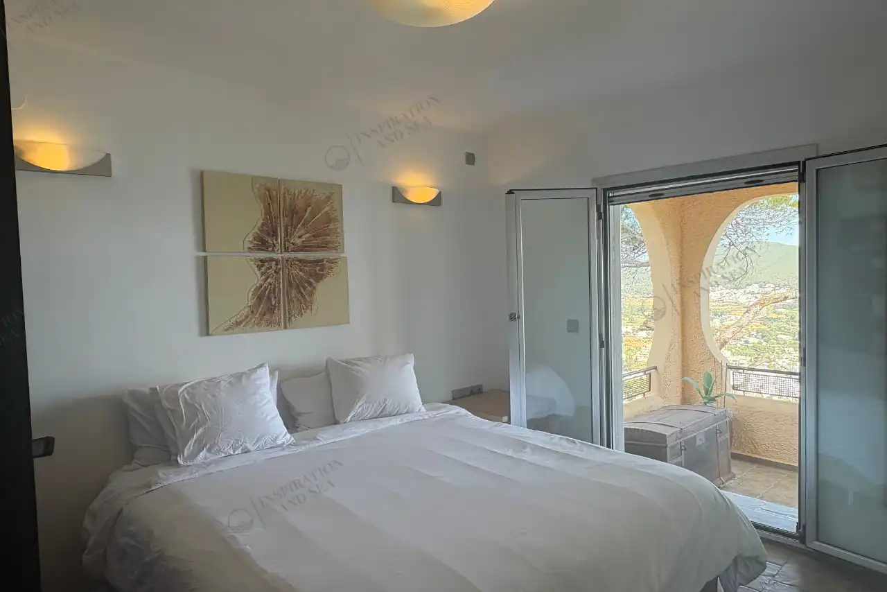 Dormitori de Casa o xalet de lloguer en Santa Eulària des Riu amb Aire condicionat, Jardí privat i Terrassa