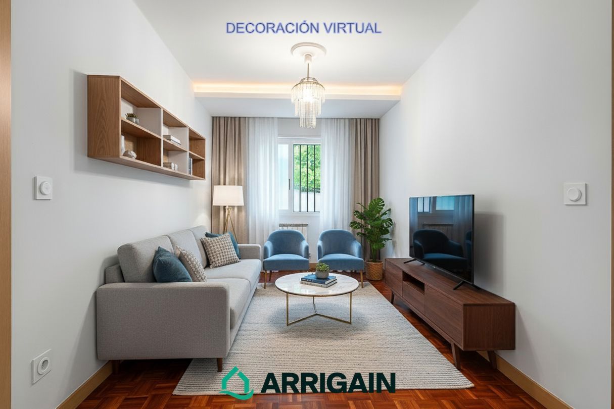 Living room of Flat for sale in Donostia - San Sebastián   with Heating, Private garden and Balcony