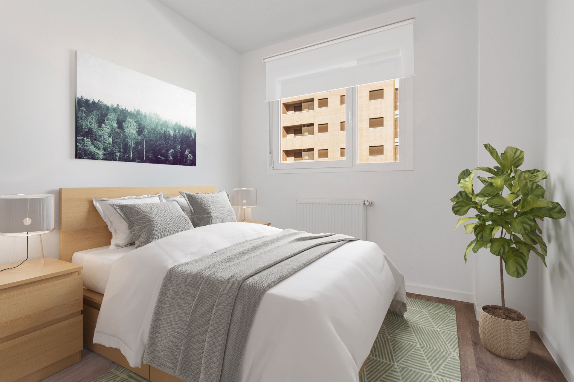 Bedroom of Flat to rent in  Madrid Capital  with Storage room, Oven and Washing machine