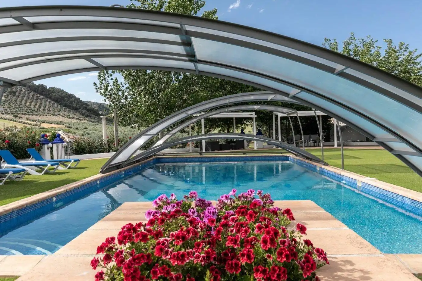 Swimming pool of Houses for sale in Montefrío  with Air Conditioner, Heating and Private garden