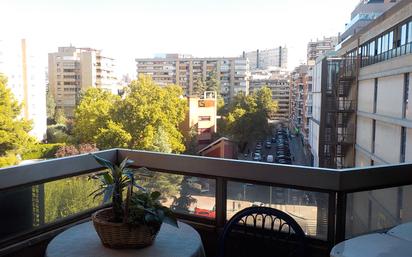 Exterior view of Flat to rent in  Madrid Capital  with Air Conditioner and Terrace