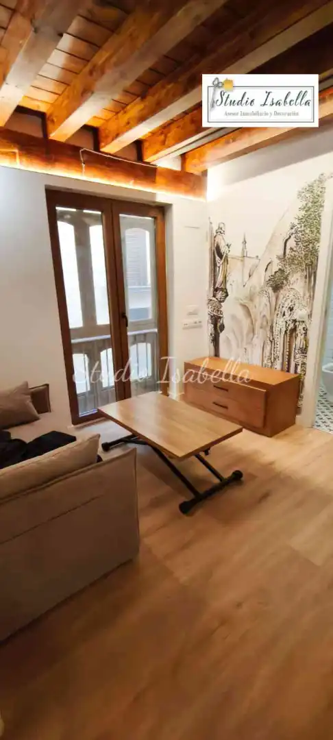 Sala d'estar de Dúplex de lloguer en Toledo amb Aire condicionat, Calefacció i Moblat