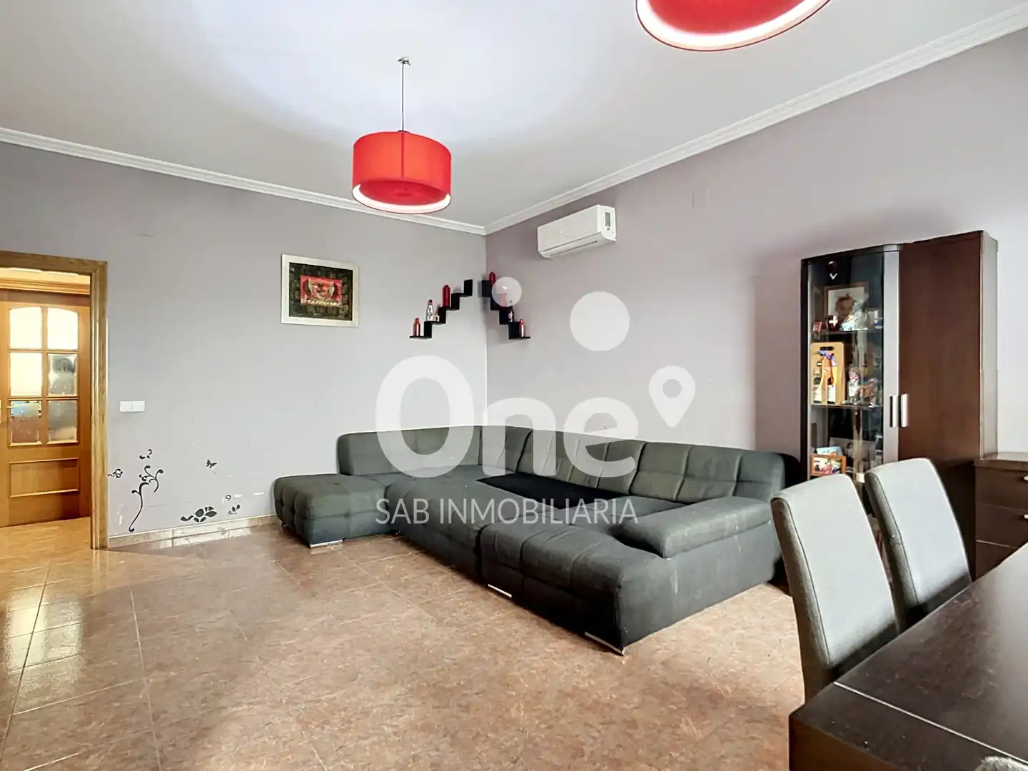 Sala d'estar de Casa adosada en venda en San Antonio de Benagéber amb Aire condicionat, Calefacció i Terrassa