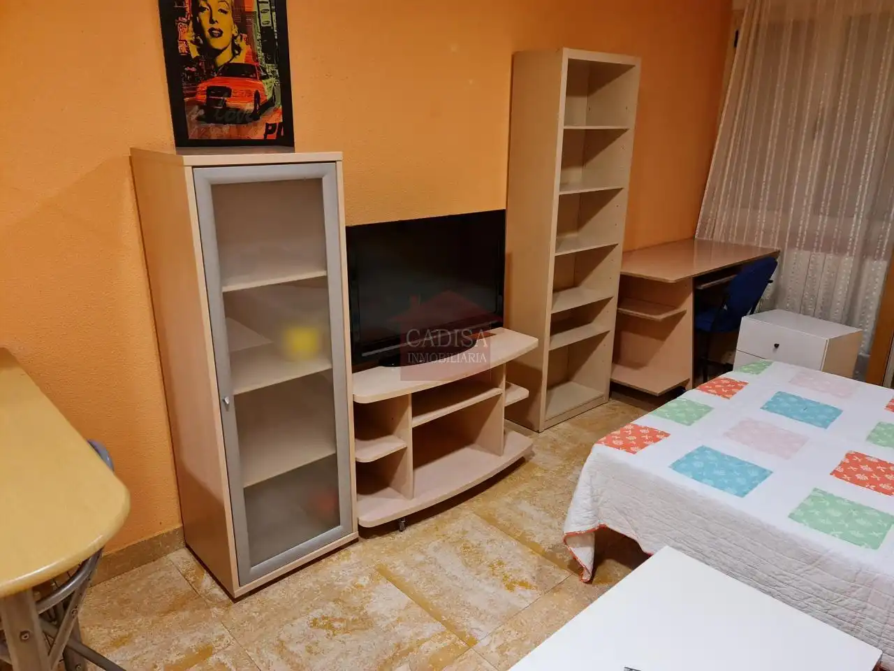 Bedroom of Study for rent in Salamanca  with Heating and Furnished