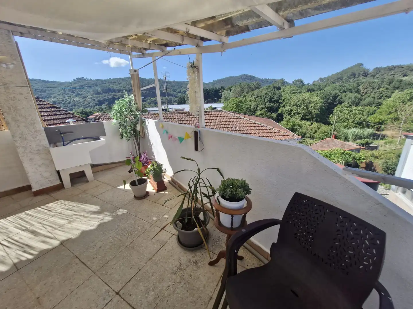 Terraza de Casa o chalet de alquiler en Ourense Capital  con Calefacción, Parquet y Terraza