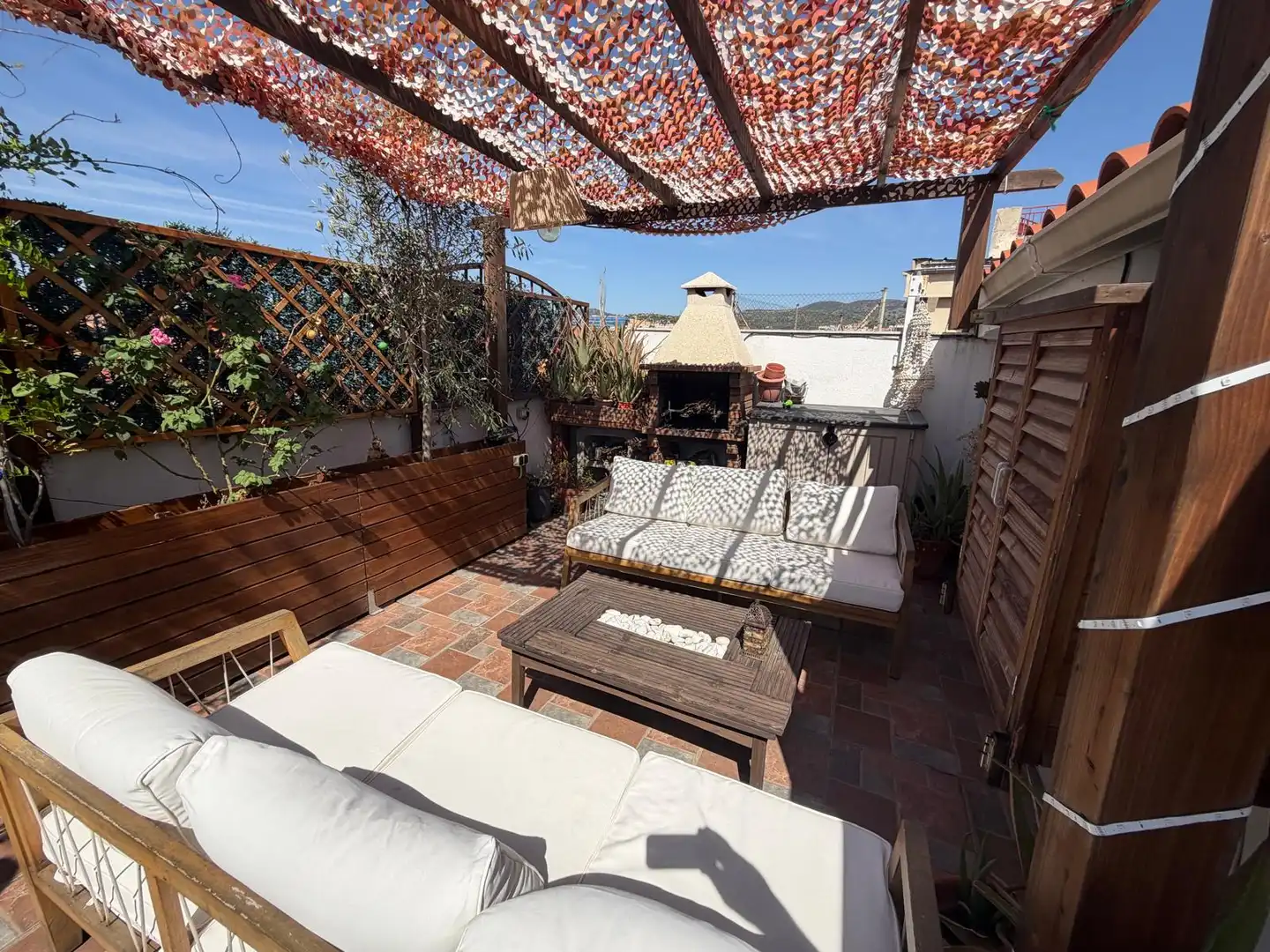 Terrasse von Dachboden zum Verkauf in Badalona mit Klimaanlage, Heizung und Terrasse