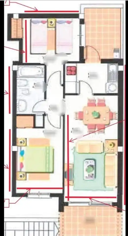 Wohnung zur Miete in Cuevas del Almanzora mit Klimaanlage, Terrasse und Möbliert