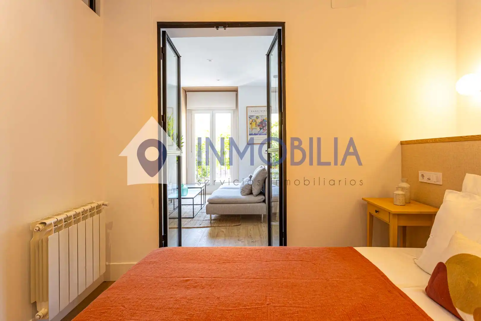 Schlafzimmer von Wohnung zum Verkauf in Madrid mit Klimaanlage und Heizung