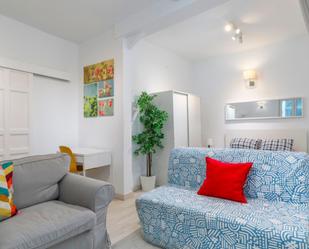 Living room of Apartment to rent in  Madrid Capital  with Air Conditioner, Furnished and Washing machine