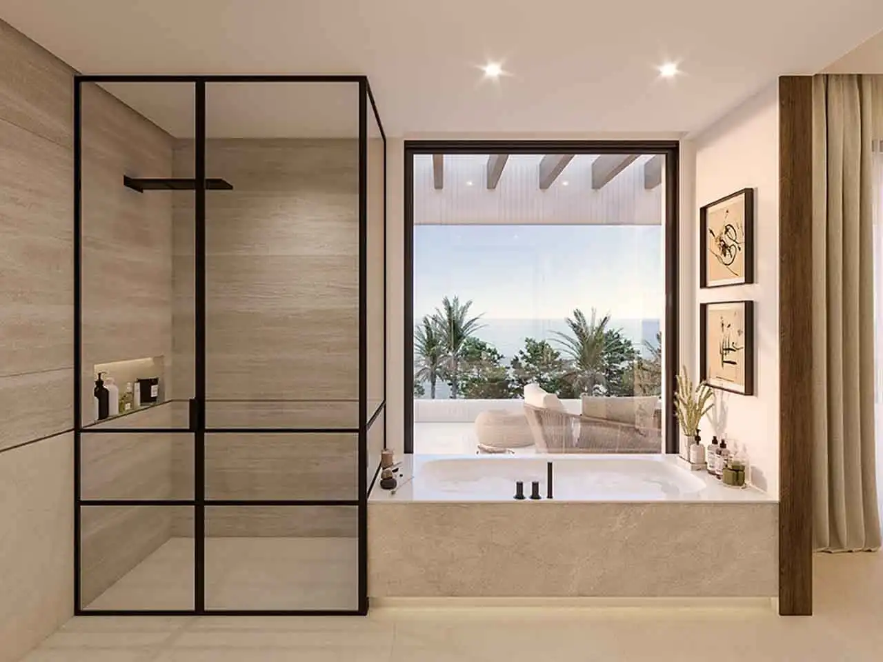Baño de Planta baja en venta en Marbella con Aire acondicionado, Calefacción y Jardín privado