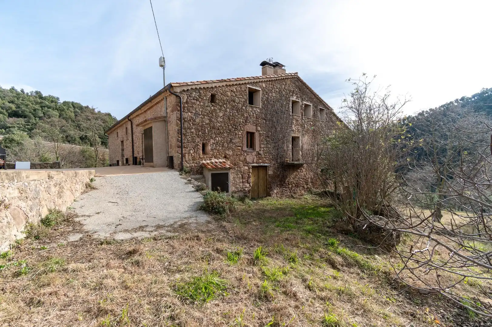 Vista exterior de Piso de alquiler en La Vall de Bianya con Calefacción, Jardín privado y Terraza