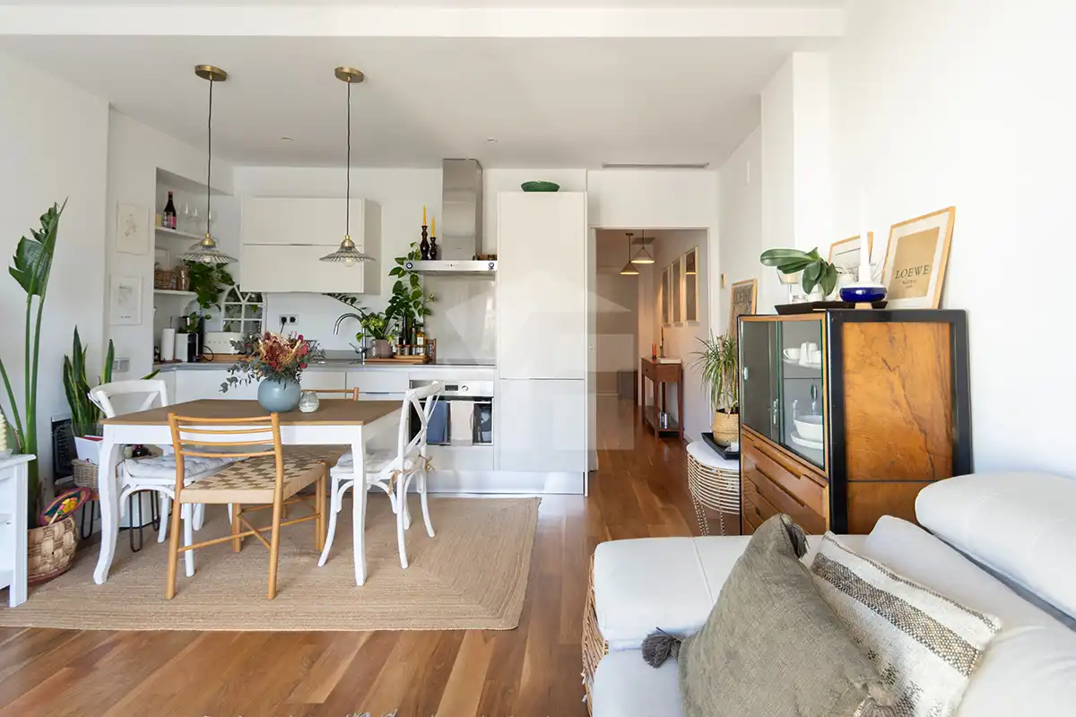 Living room of Flat for sale in Barcelona  with Air Conditioner and Heating