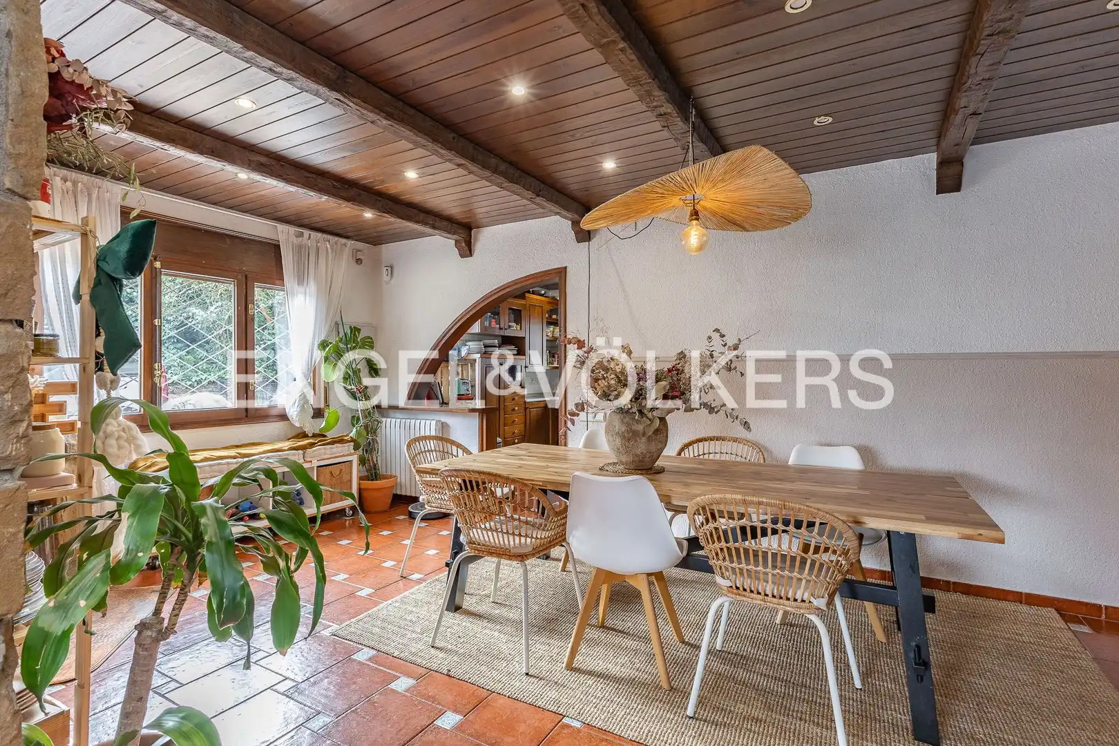 Dining room of Houses for sale in Sant Salvador de Guardiola  with Air Conditioner, Heating and Private garden