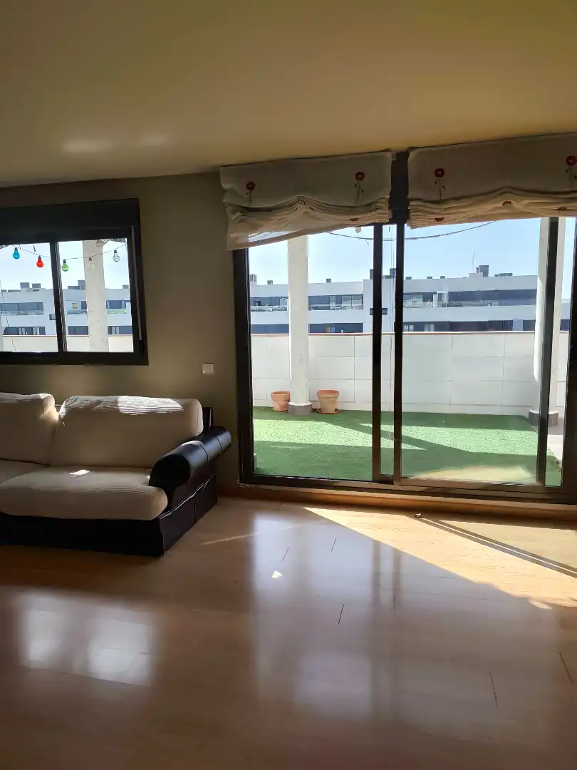 Balcony of Attic for rent in Leganés  with Air Conditioner, Heating and Private garden