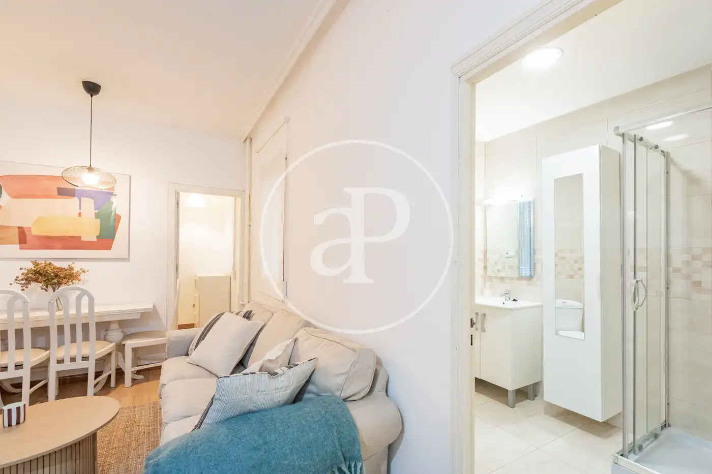 Living room of Flat for rent in Madrid  with Heating and Furnished