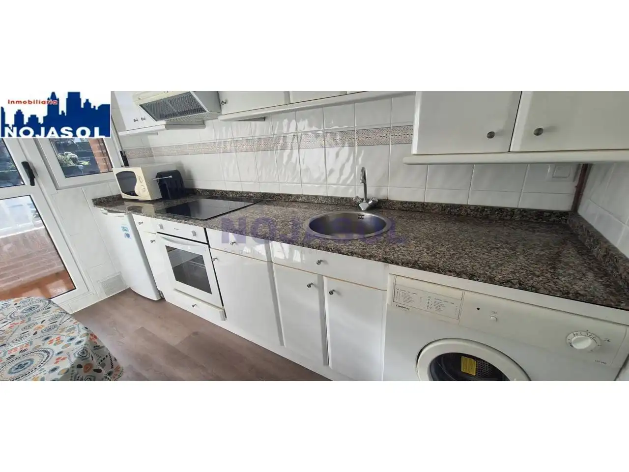 Cocina de Apartamento de alquiler en Noja con Calefacción, Parquet y Terraza
