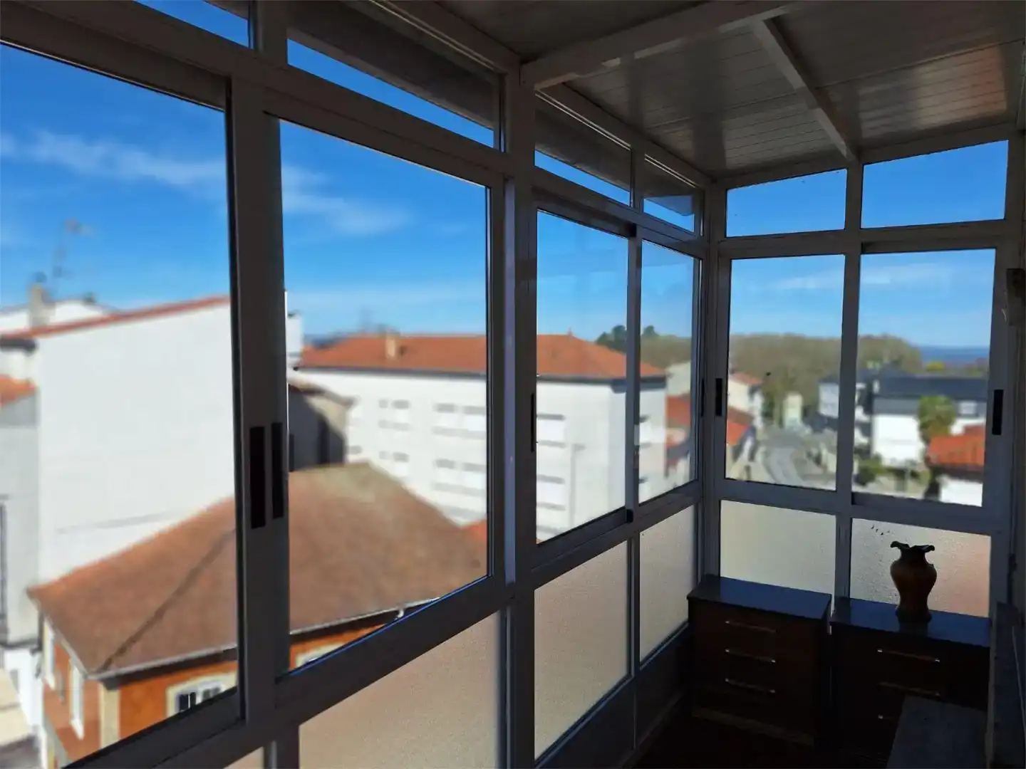 Balcony of Flat for sale in Sober, Lugo