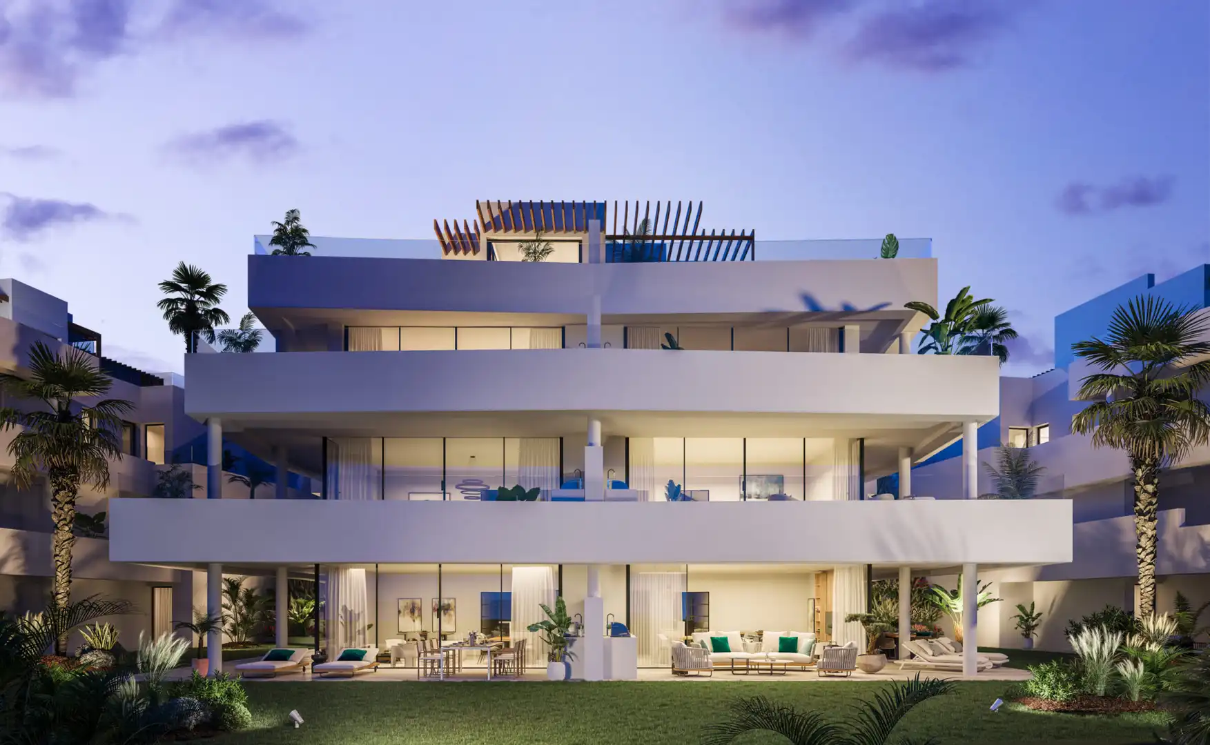 Vista exterior de Planta baixa en venda en Estepona amb Aire condicionat, Terrassa i Traster