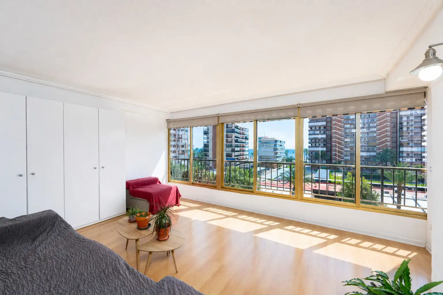 Schlafzimmer von Wohnung zur Miete in Alicante / Alacant mit Klimaanlage, Heizung und Terrasse