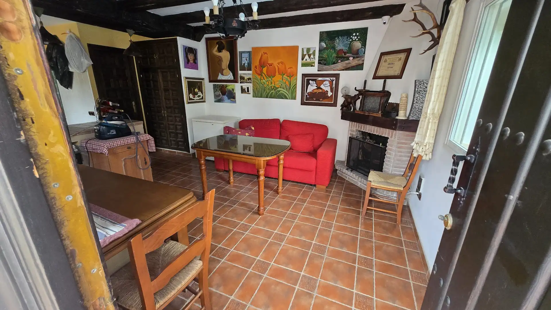 Living room of Houses for sale in Málaga  with Air Conditioner, Private garden and Terrace