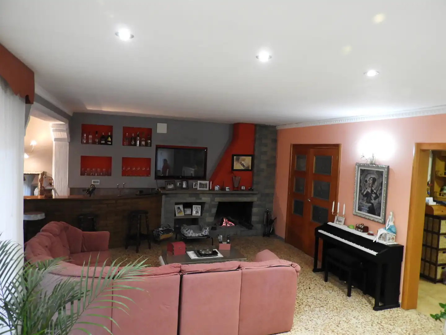 Wohnzimmer von Haus oder Chalet zum Verkauf in Castellar del Vallès mit Klimaanlage, Heizung und Privatgarten
