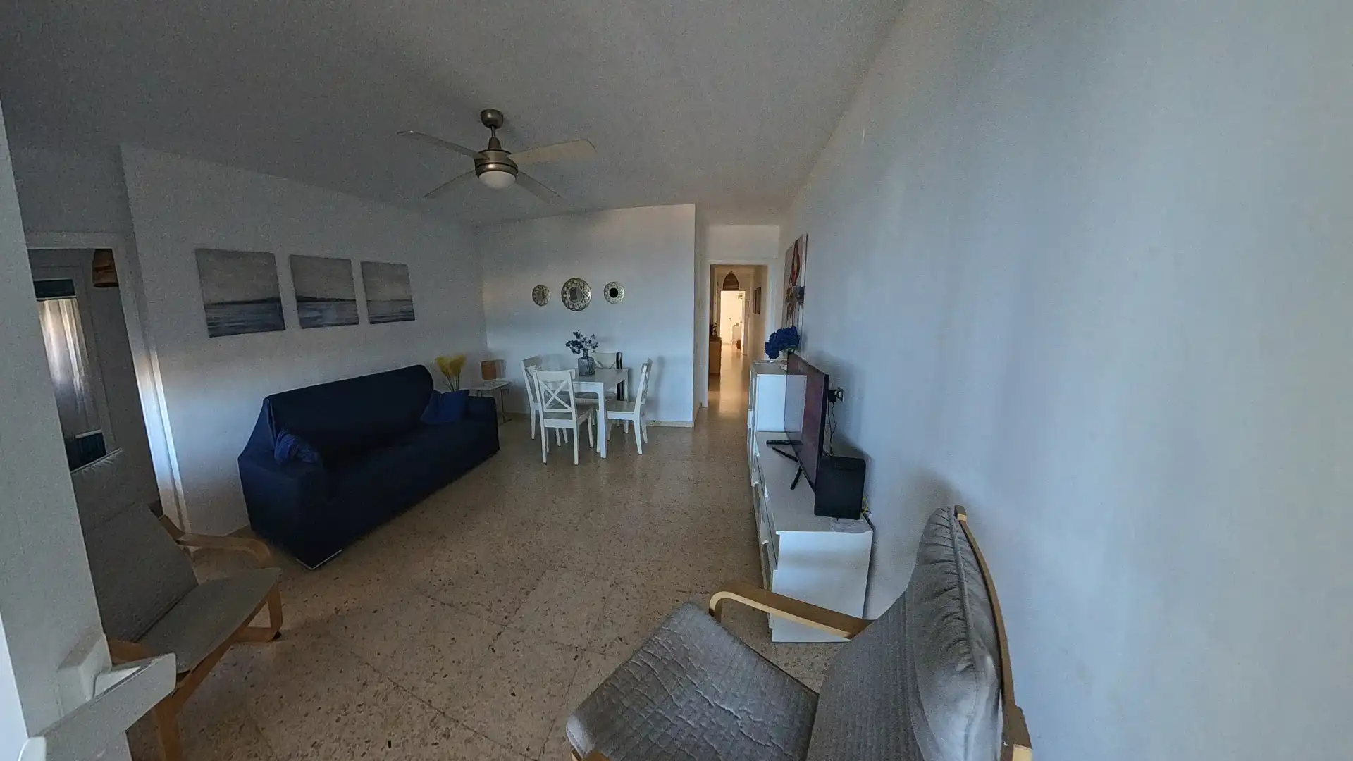 Sala de estar de Ático en venta en Alicante / Alacant con Aire acondicionado, Terraza y Horno