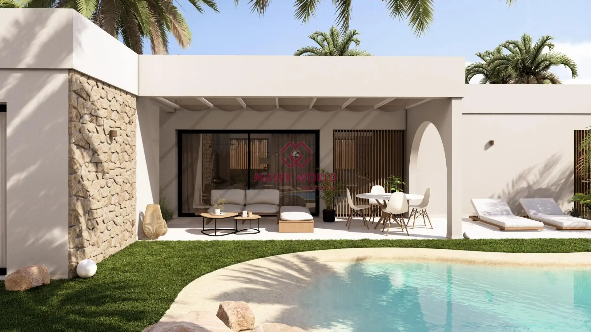 Chalet con piscina en venta en Campo de Murcia